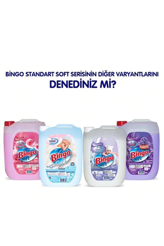 Soft Sıvı Çamaşır Yumuşatıcı Lovely 5 lt 4 Adet