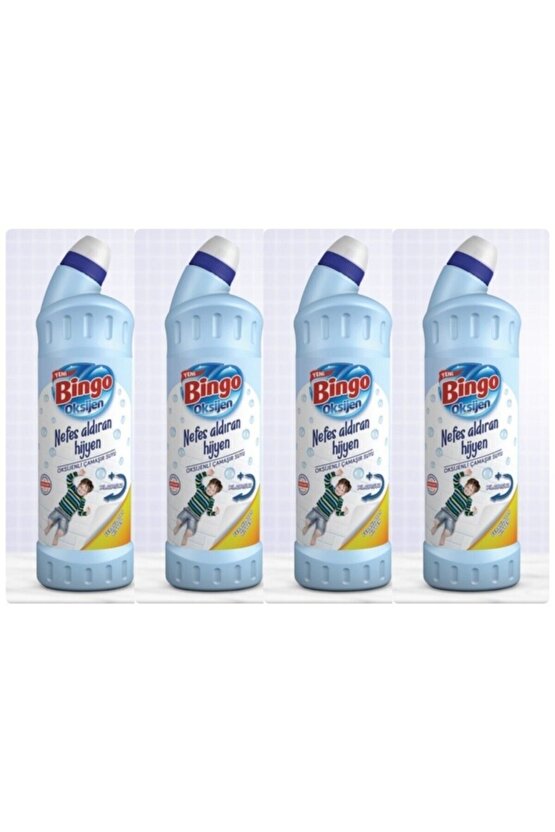 Oksijen Çamaşır Suyu Ferahlatan Hijyen 750 ml 4 Adet