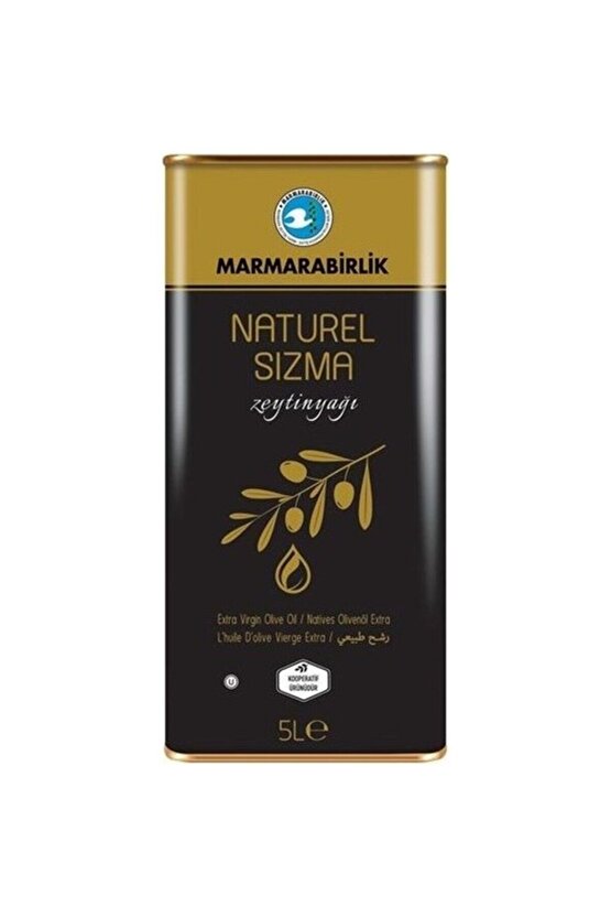 Naturel Sızma 5 Lt Teneke Zeytinyağı