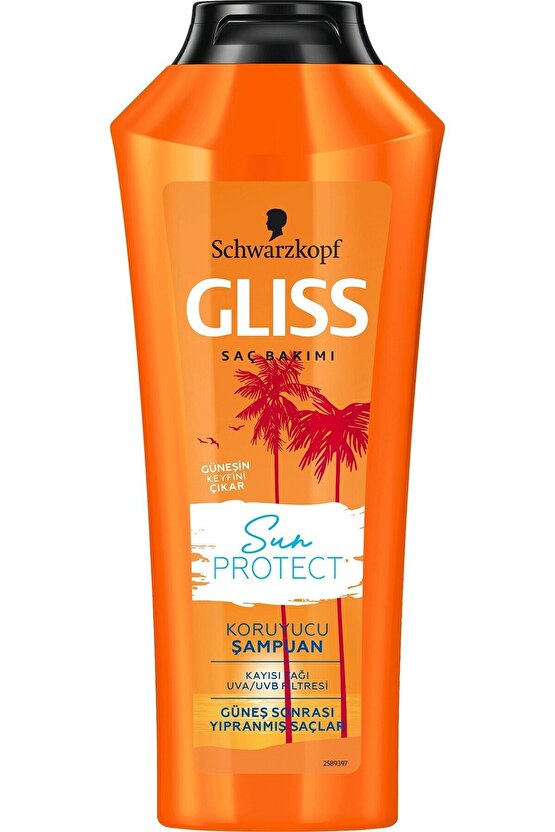 Schwarzkopf Gliss Sun Protect Güneşe Karşi Koruyucu Şampuan 360 Ml