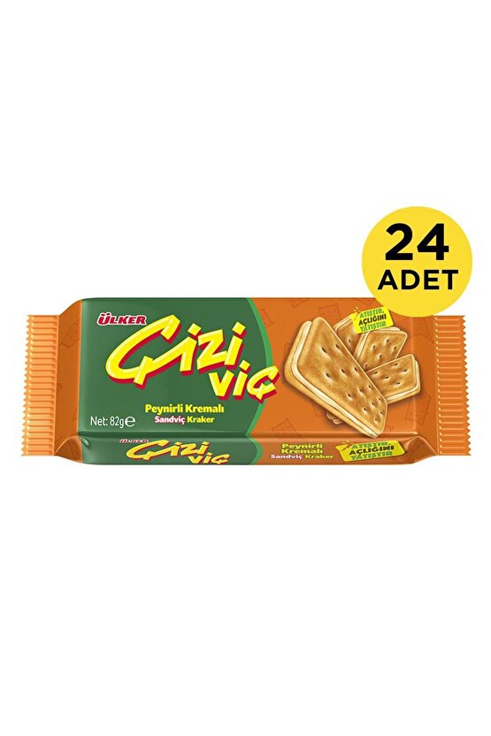 ÇİZİVİÇ Peynirli Sandviç Kraker - 90 gram - 24 Adet