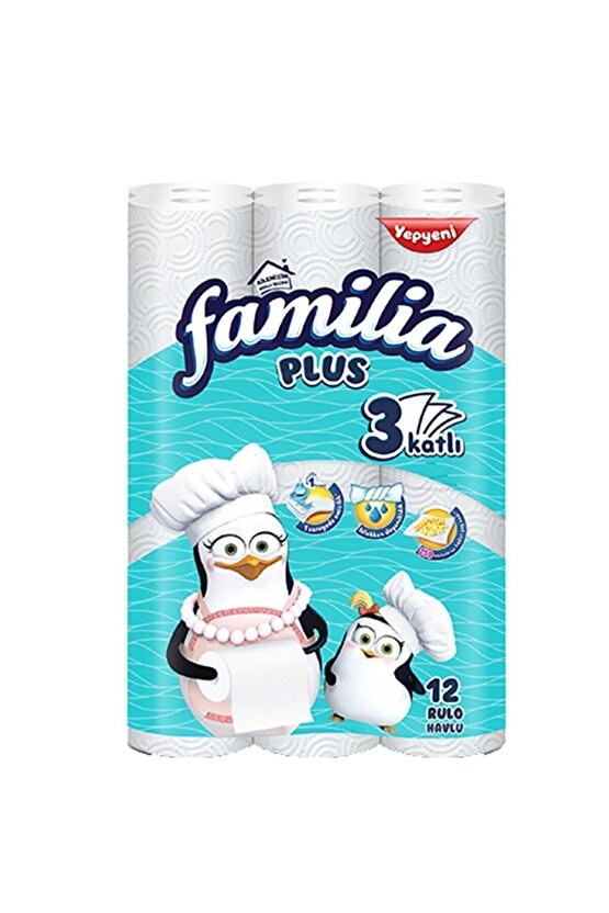Kağıt Havlu 3 Katlı 12 Rulo