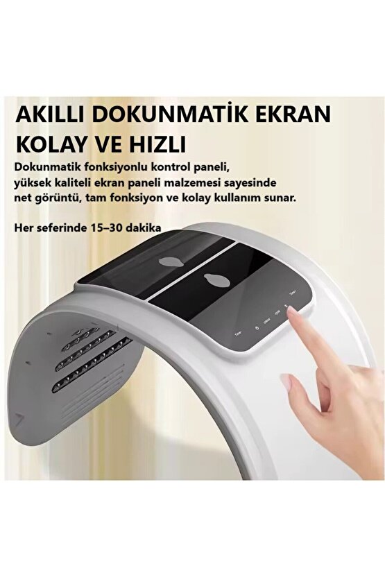 Profesyonel 7 Renk LED Yüz Maskesi & Cilt Bakım Cihazı Işık Terapisi + Nemlendirici Sprey Özellikli