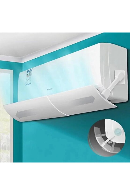 Ayarlanabilir Klima Hava Yönlendirici Aparatı Klima Siperliği 56-100 cm Split Klima Siperliği