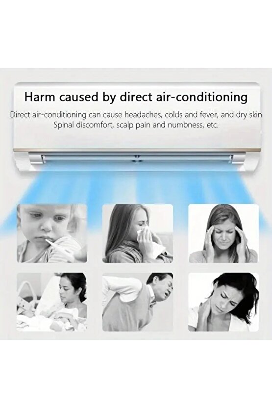 Ayarlanabilir Klima Hava Yönlendirici Aparatı Klima Siperliği 56-100 cm Split Klima Siperliği