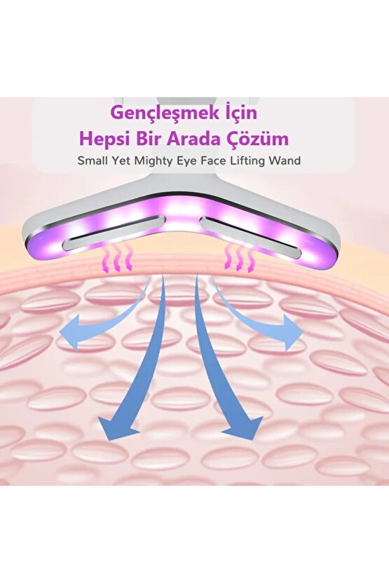 Yeni Nesil 7 Modlu LED Işıklı & EMS Mikro Akımlı Yüz Masaj Kırışıklık Gıdık Giderici Güzellik Cihazı