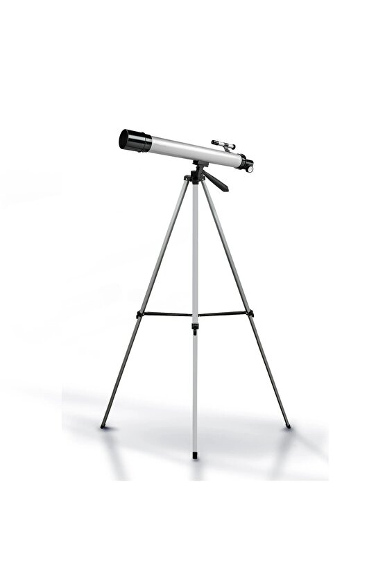 Teleskop 100 Kat Yakınlaştırma 50mm Eğitici Astronomik Uzay Doğa Ay Gözlem Teleskobu + Tripod