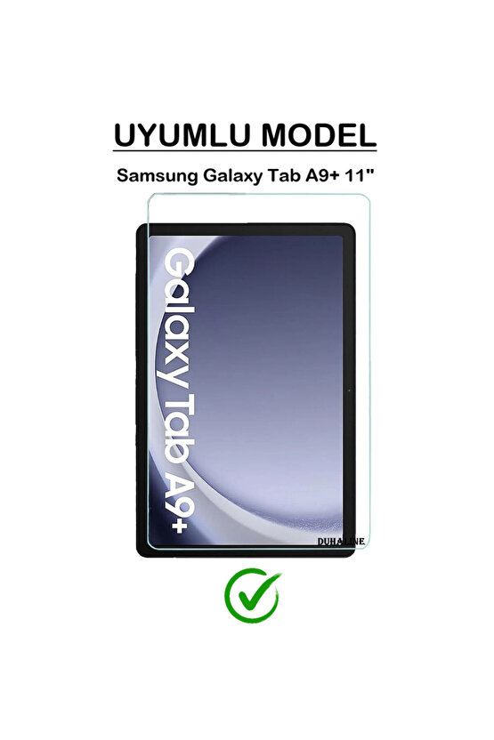 Samsung Galaxy Tab A9 Plus 11 İStandlı Tablet Kılıfı + Kırılmaz Ekran Koruyucu+ Dokunmatik Kalem
