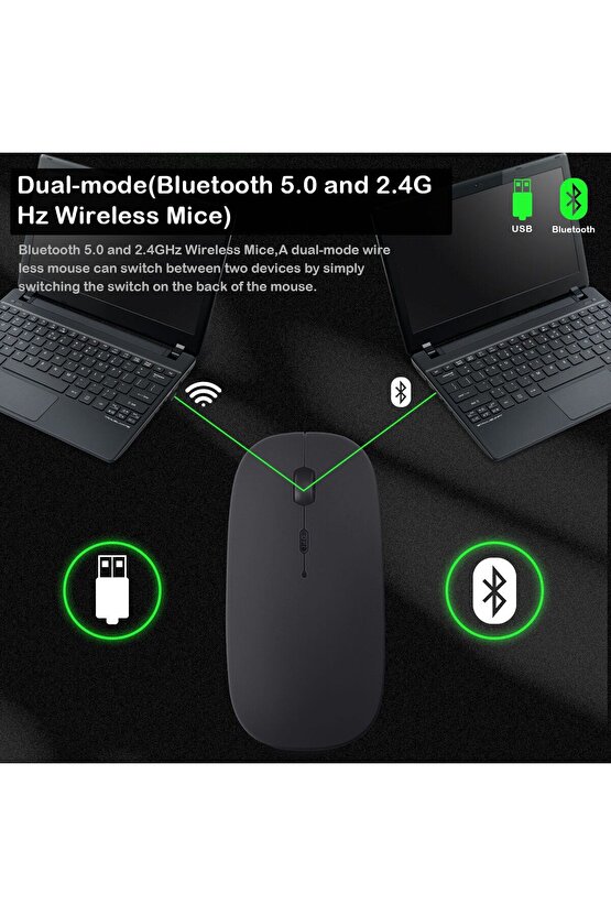 Casper VIA L40 Tablet İçin Uyumlu Slim Şarjlı Bluetooth Klavye ve Mouse Seti