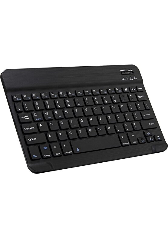 Tablet ve Telefonlar Için Şarjlı Kablosuz Türkçe Bluetooth Klavye