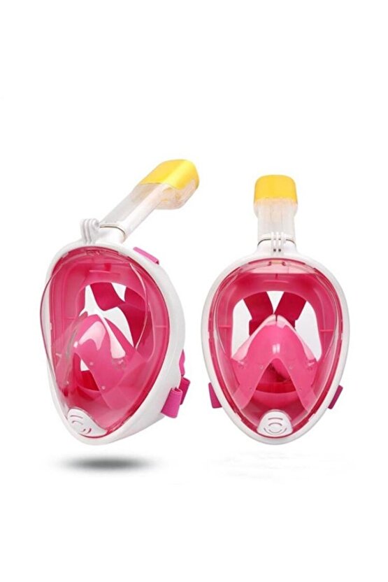 Tam Yüz Dalış Maskesi Buğu Önleyici Şnorkel Fullface Yüzücü Maskesi