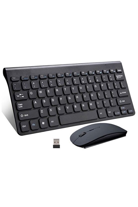 Lenovo Tab M10 Fhd Plus Tb-x606f Uyumlu Kablosuz Taşınabilir Q Klavye Ve Mouse Set Siyah