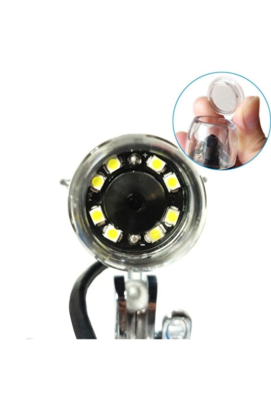 Cilt Ve Saç Analiz Cihazı 1600x 2.mp Usb 8 Led Digital Mikroskop