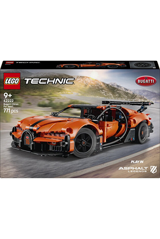 ® Technic™ Bugatti Chiron Pur Sport Hiper Araba 42222 – 9+ Oyuncak Yapım Seti (771 Parça)