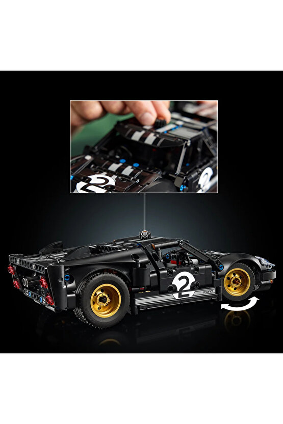® Technic™ 1966 Ford GT40 MKII Yarış Arabası 42223 – Yetişkinler için Model Yapım Seti (793 Parça)