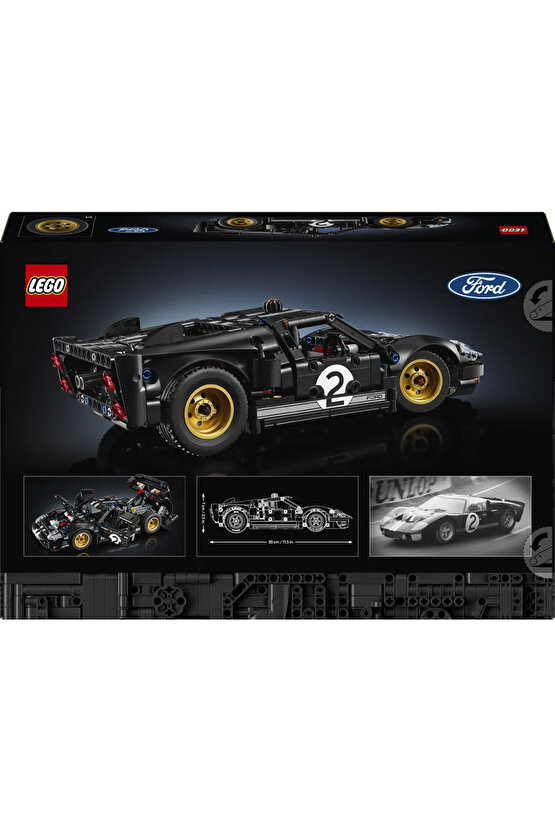 ® Technic™ 1966 Ford GT40 MKII Yarış Arabası 42223 – Yetişkinler için Model Yapım Seti (793 Parça)