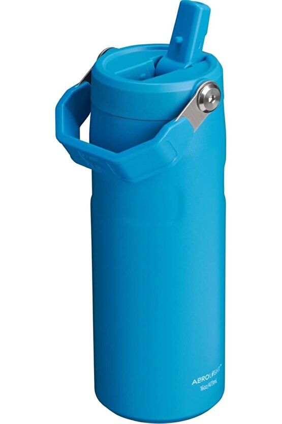 The IceFlow™ Bottle Flip Straw 2.0 0.47L  16oz  Mavi