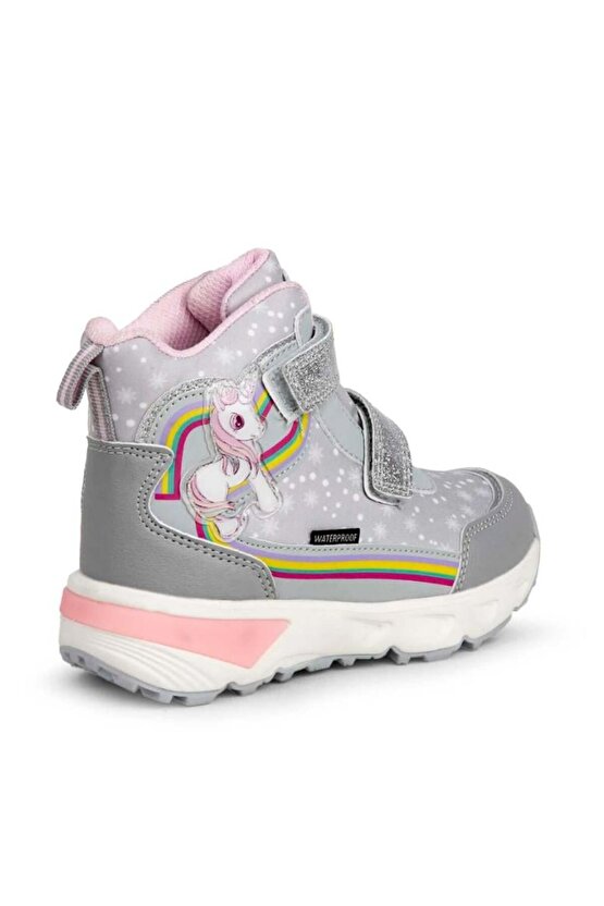 Unicornie Işıklı Su Geçirmez Bebek Gri Bot