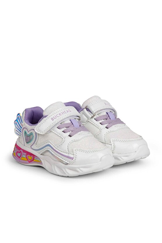 ÇOCUK IŞIKLI CIRTLI GÜNLÜK AYAKKABI BUCK3046 BERRY