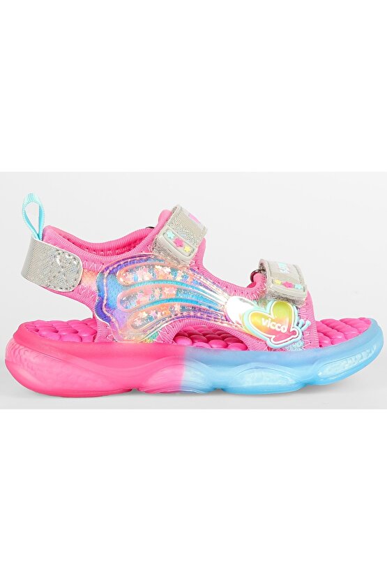 Can Ortopedik Işıklı Çocuk Sandalet FUŞYA