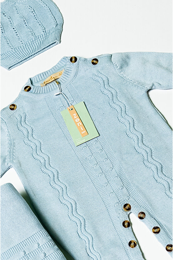 Yeni Doğan 5li Triko Tulum Set