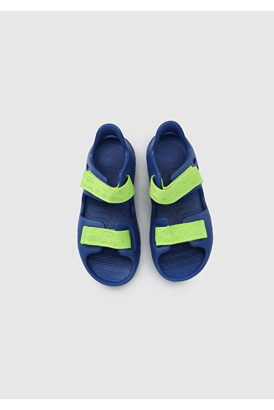 Mavi Erkek Çocuk Düz Sandalet