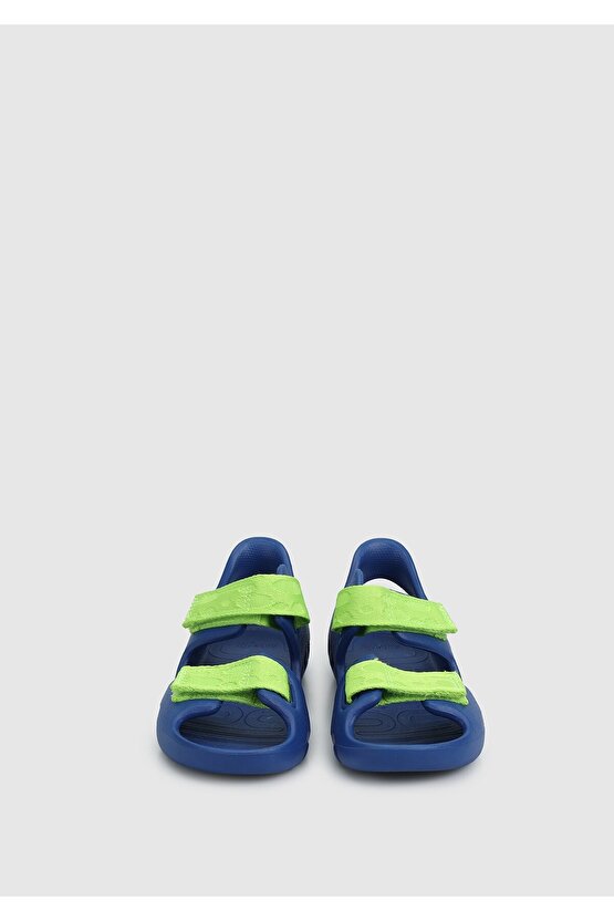 Mavi Erkek Çocuk Düz Sandalet