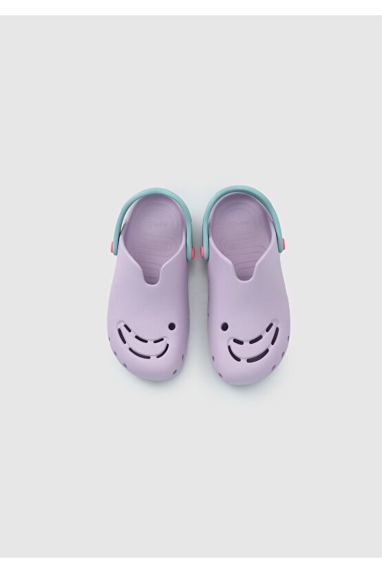 Lila Kız Çocuk Düz Sandalet