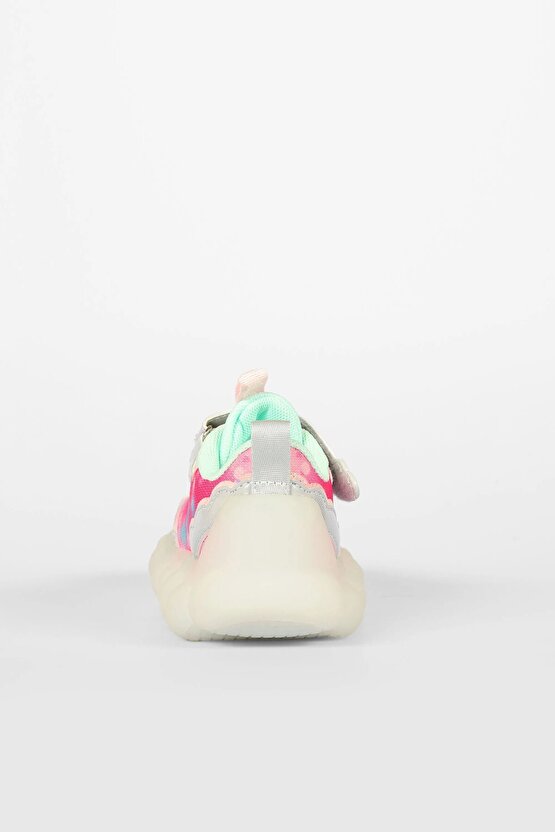 Kız Çocuk Gümüş Işıklı Balloon Sneaker