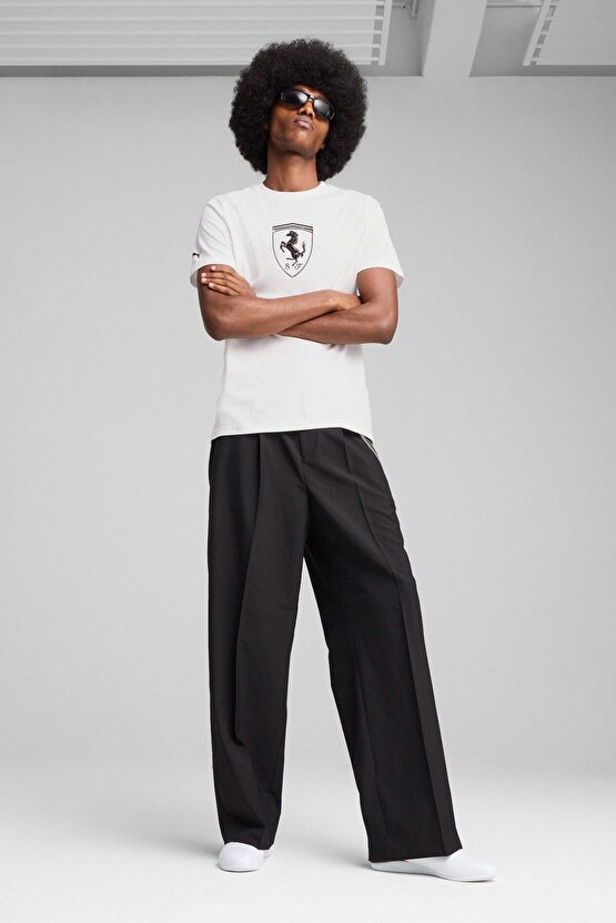 Ferrari Race Tonal Beyaz Unisex Kısa Kol T-Shirt