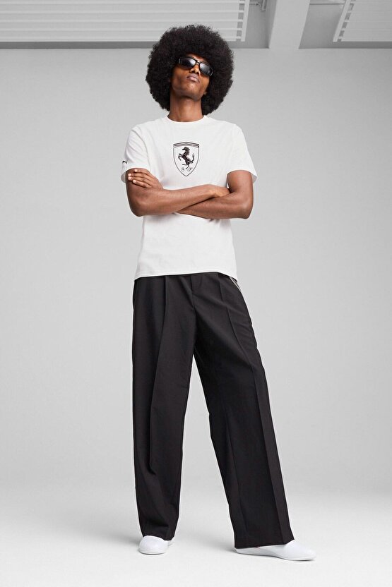 Ferrari Race Tonal Beyaz Unisex Kısa Kol T-Shirt