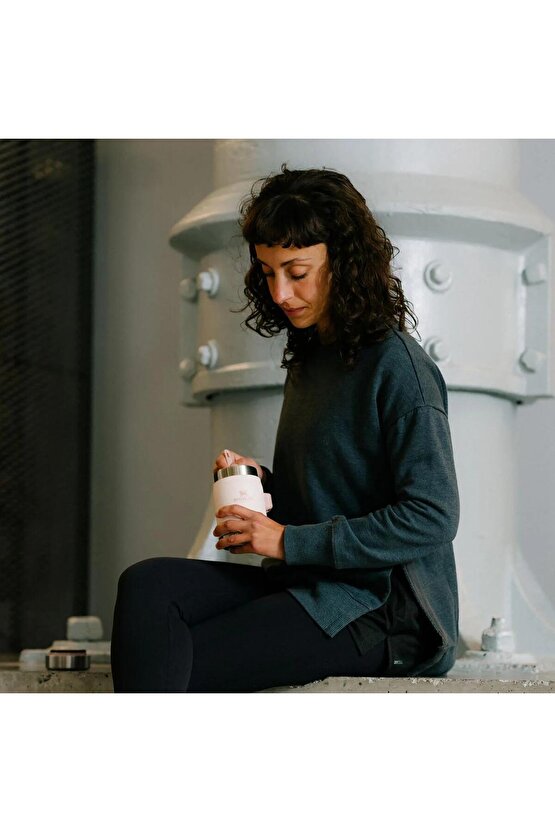 Klasik Paslanmaz Çelik Yemek Termosu Kaşıklı 0,40 Lt