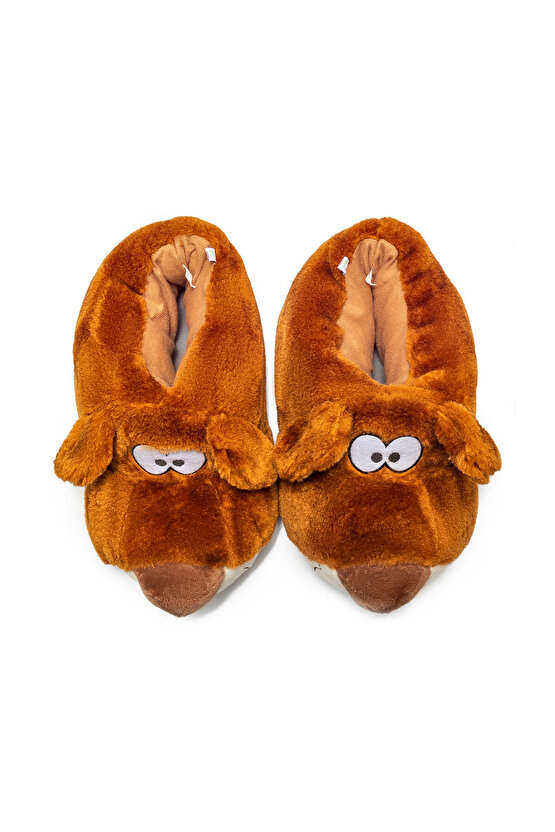 Fibert Erkek Hayvanlı Panduf Kahverengi 4045