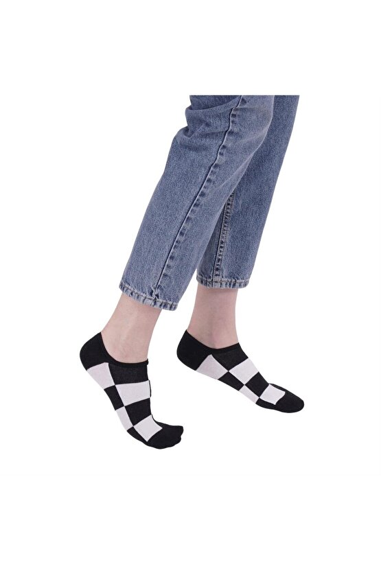 3 Çift Desenli Kadın Babet Çorap