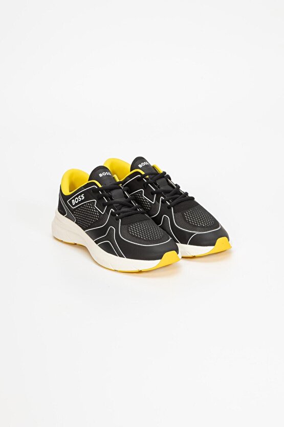 Erkek Bağcıklı Marka Logolu Spor Stil Siyah Sneaker 50498933-007