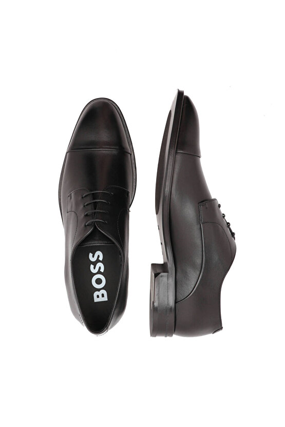 Derrek Derby Erkek Klasik Siyah Deri Ayakkabı Made in Italy