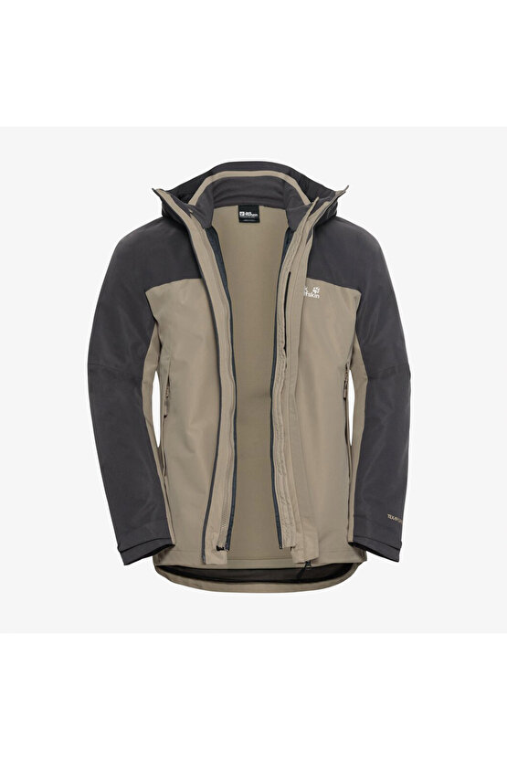 Wild Places 3in1 Erkek Krem Outdoor Ceket