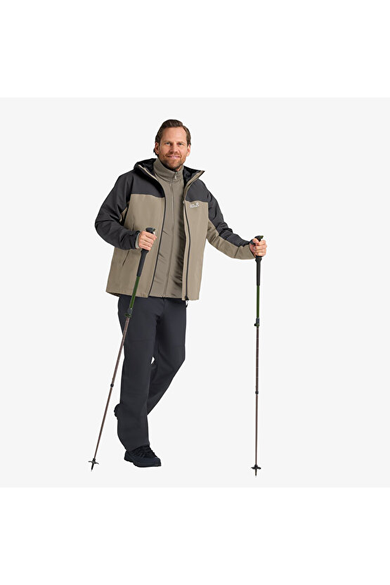 Wild Places 3in1 Erkek Krem Outdoor Ceket