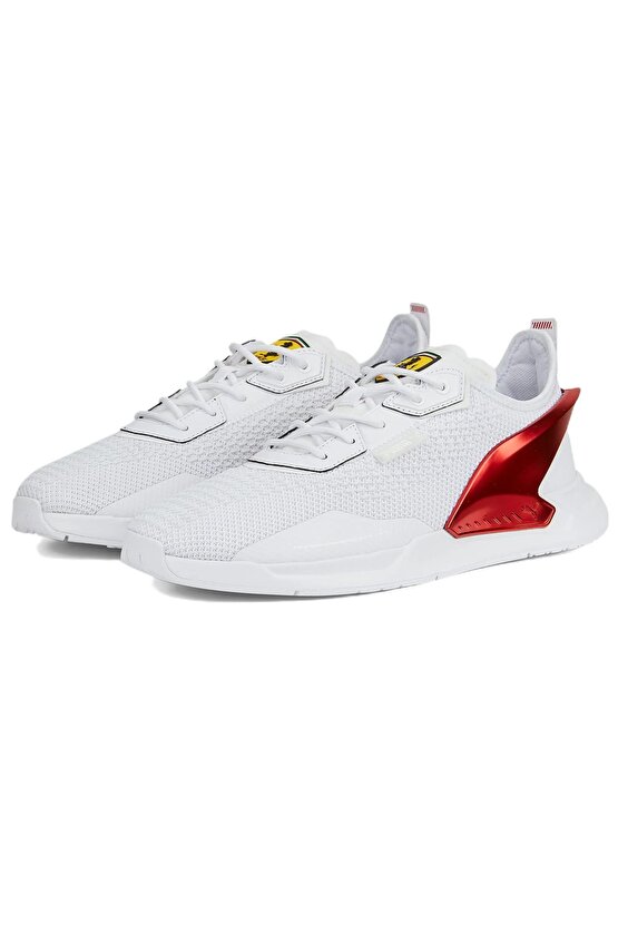 Scuderia Ferrari x IONSpeed Motorsport White Rosso Corsa Erkek Günlük Sneaker