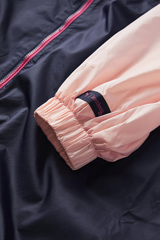 Lemlem Lacivert Desenli Kadın Yağmurluk