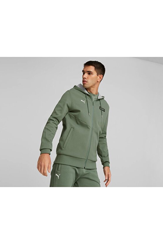 Mercedes Hooded Sweat Jacket Erkek Günlük Ceket 62114707 Yeşil