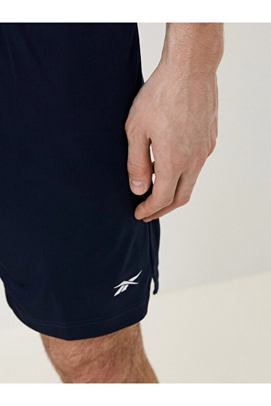 Logo Detaylı Yan Cepli Örme Şort