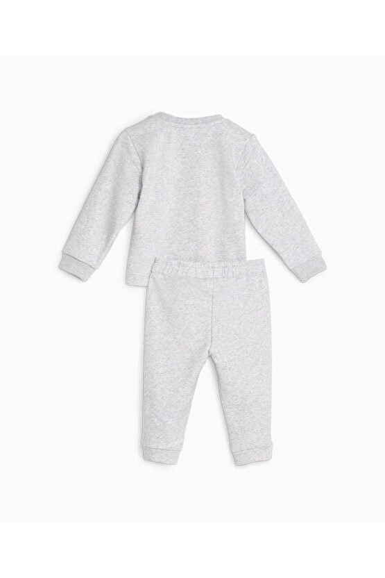 Düz Gri Bebek Eşofman Takımı 62221604 PUMA X SPONGEBOB Crew Jogg