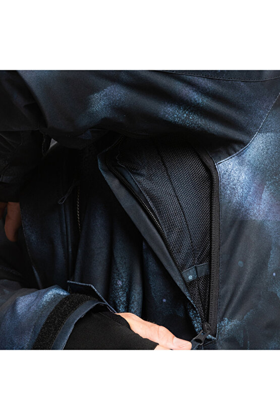 Mıssıon Prınted Mavi Erkek Kayak Montu