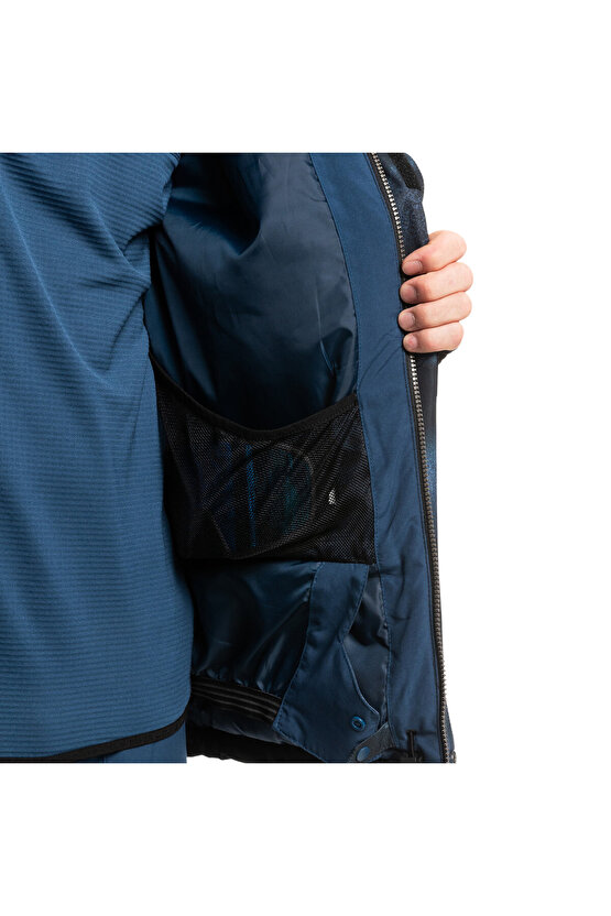 Mıssıon Prınted Mavi Erkek Kayak Montu