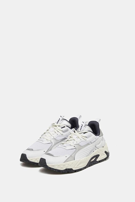 RS-Trck Metallic Beyaz Erkek Spor Ayakkabı