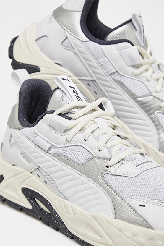 RS-Trck Metallic Beyaz Erkek Spor Ayakkabı
