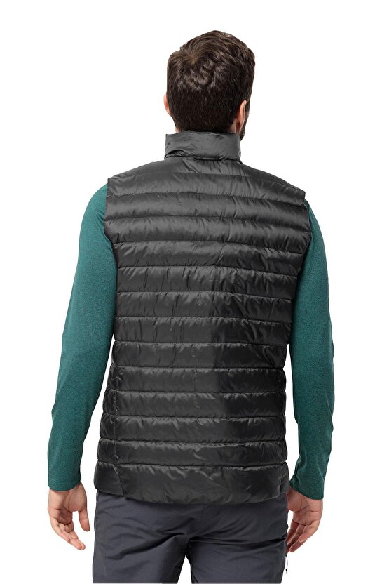 Pilvi Down Erkek Siyah Outdoor Kaz Tüyü Yelek