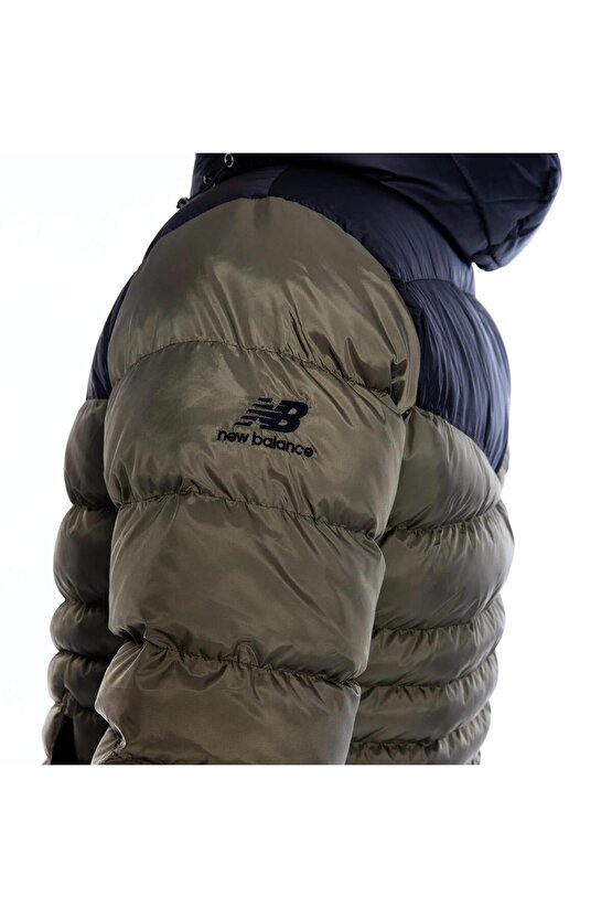 Yeşil Erkek Kapüşon Yaka Mont MNJ3233-TPG-NB