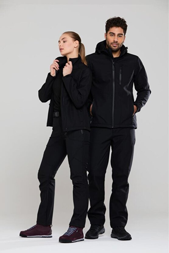 Salah Erkek Softshell Pantolon Siyah